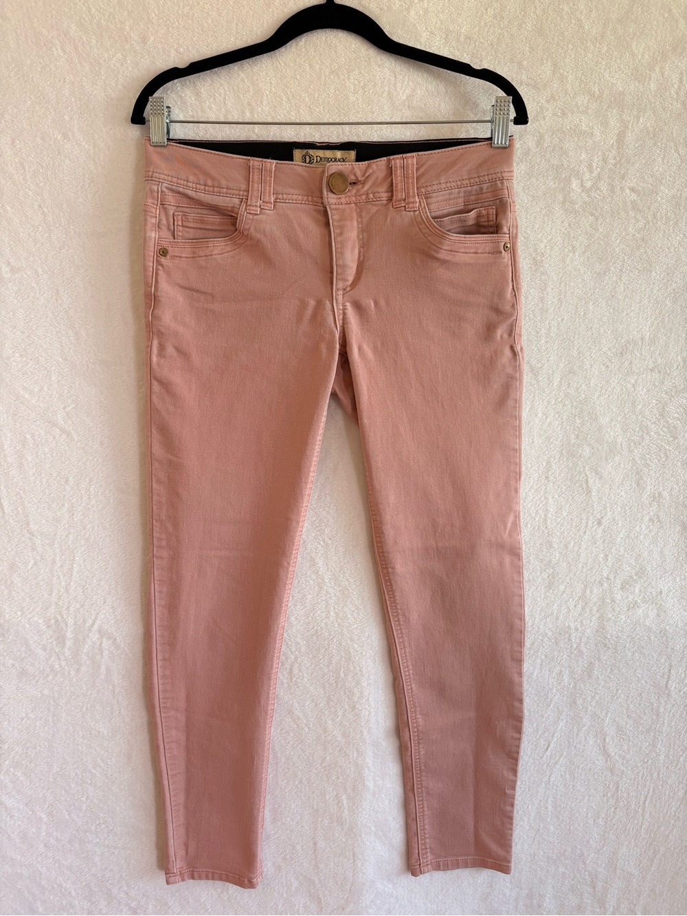 🩷 Democracy AB Technology Pants – Women’s Size 4 – Pastel Pink Skinny Comfort